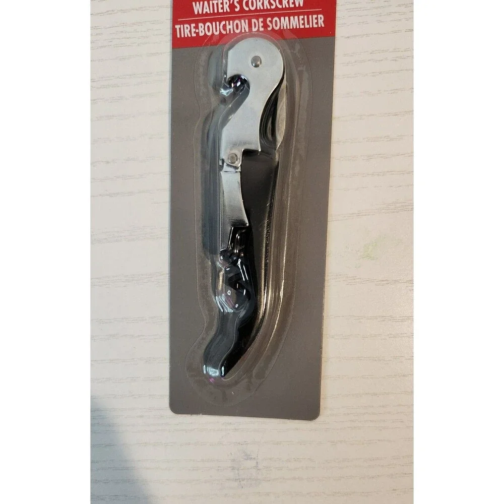 Cooking Concepts Waiter's Corkscrew - Professional Wine Bottle Opener - New